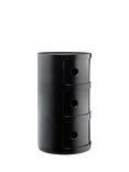 Kartell Componibili 3-Tier Side Table, Black