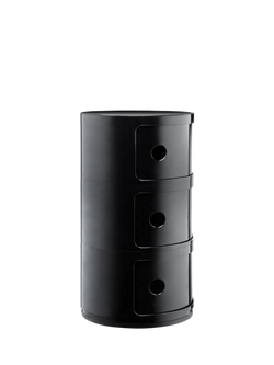 Kartell Componibili 3-Tier Side Table - view 2, Black