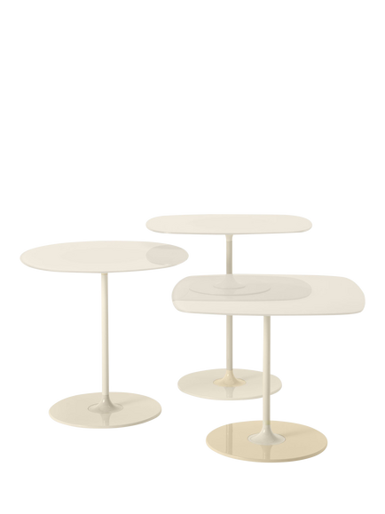 Kartell Thierry Side Tables, Set of 3, White, White