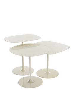 Kartell Thierry Side Tables, Set of 3, White - view 2, White