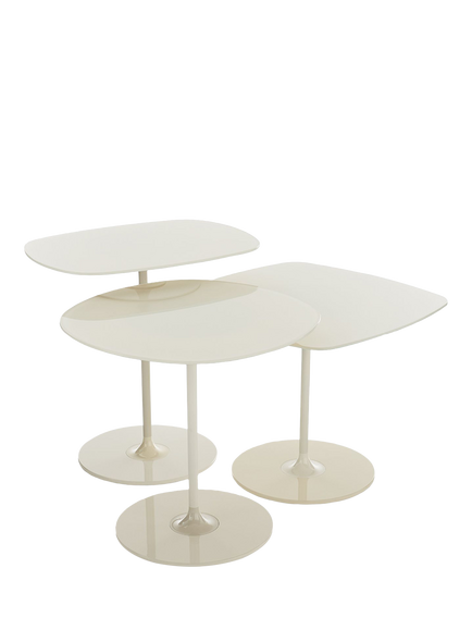 Kartell Thierry Side Tables, Set of 3, White - view 2, White