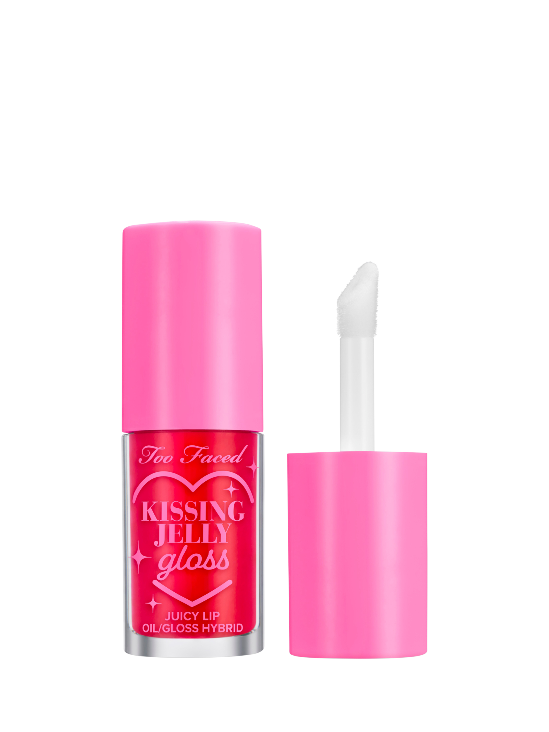 Product image 1 of 5, which shows Too Faced Kissing Jelly Lip Oil Gloss, Cherry Pie