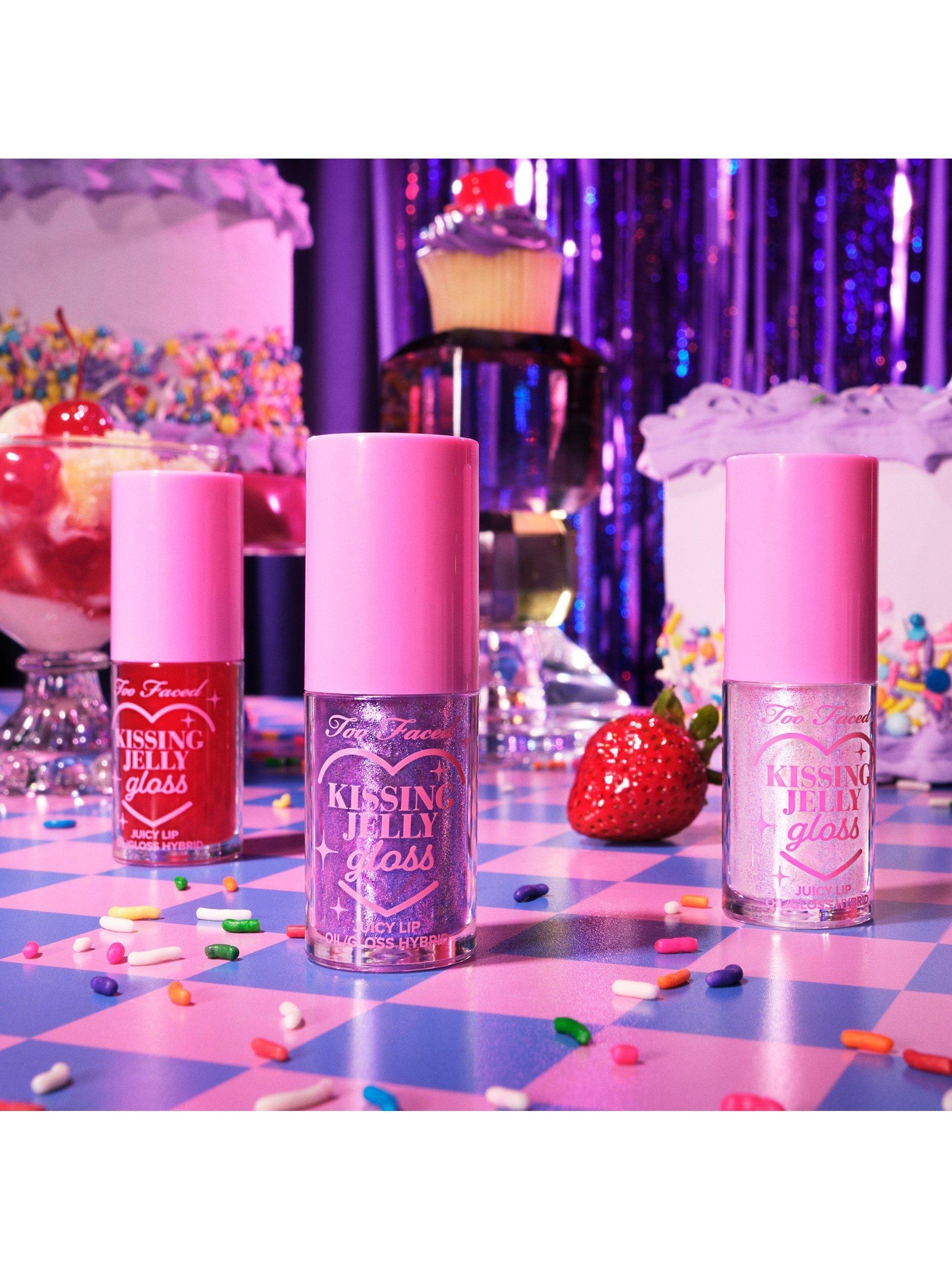 Product image 5 of 5, which shows Too Faced Kissing Jelly Lip Oil Gloss, Cherry Pie
