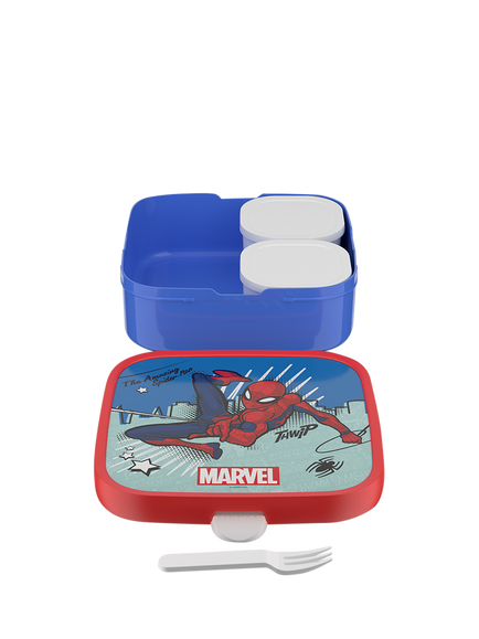 Mepal Marvel Spider-Man Campus Bento Lunch Box & Fork - view 2, Multi