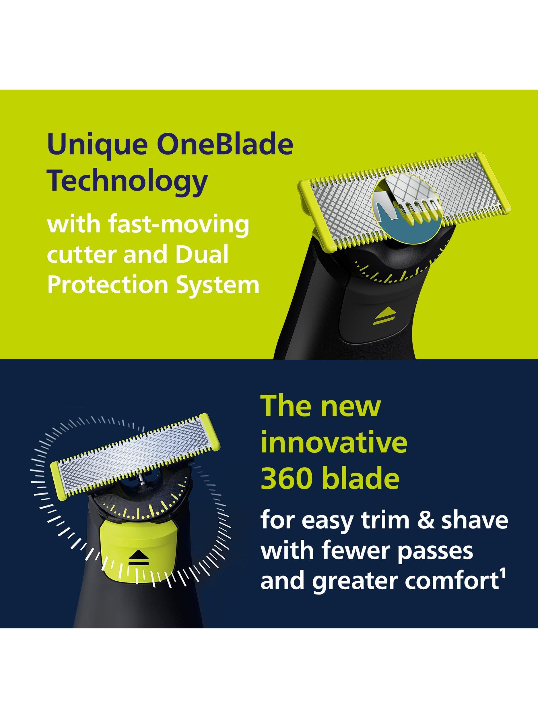 Product image 6 of 8, which shows Philips QP6542/15 OneBlade Pro 360 Beard Trimmers, Green