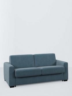 John Lewis Slumber Large 3 Seater Sofa Bed, Dark Leg, Teal