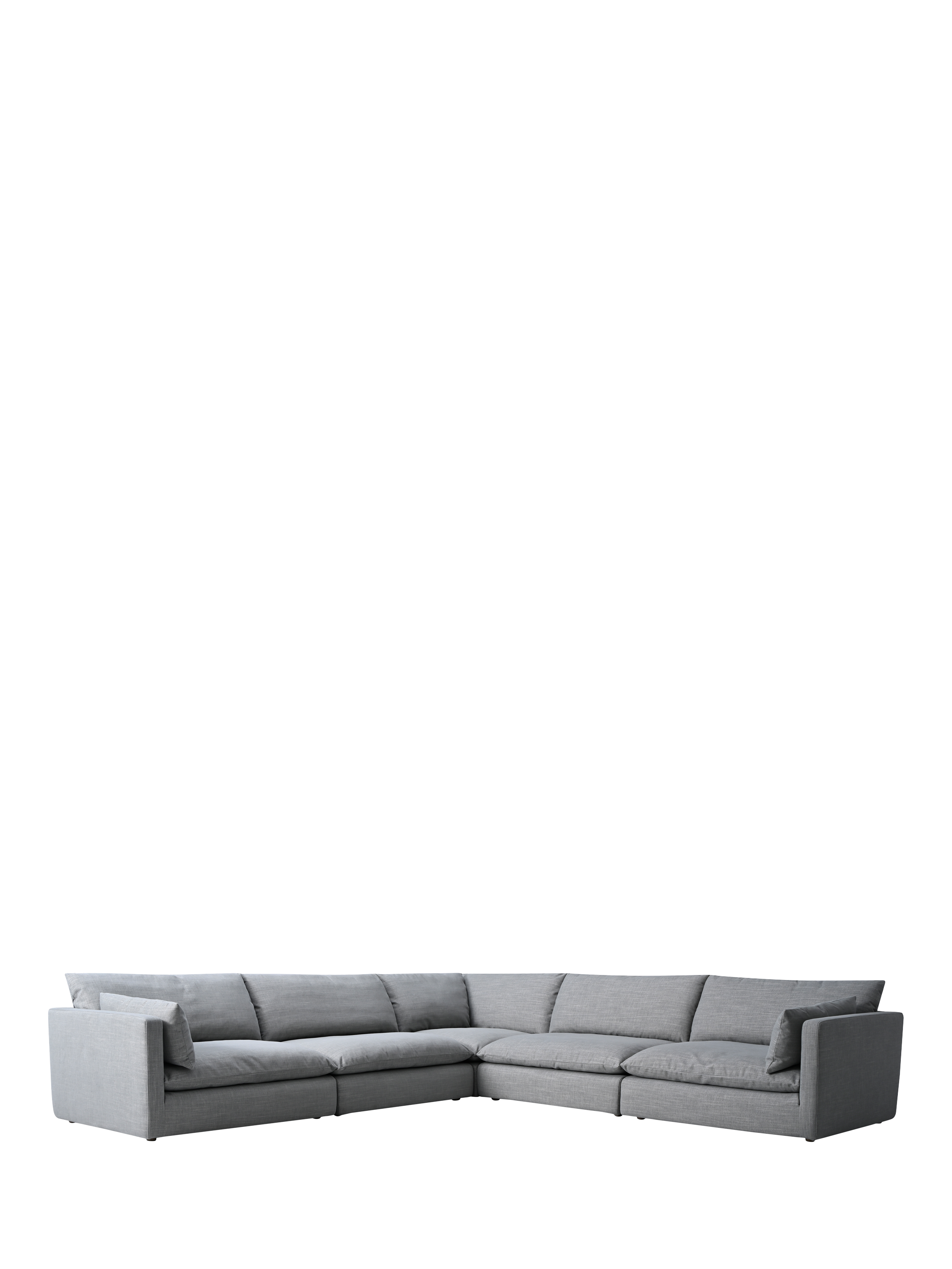 Newlyn Range, John Lewis Newlyn 5 Seater Corner Sofa, Light Leg