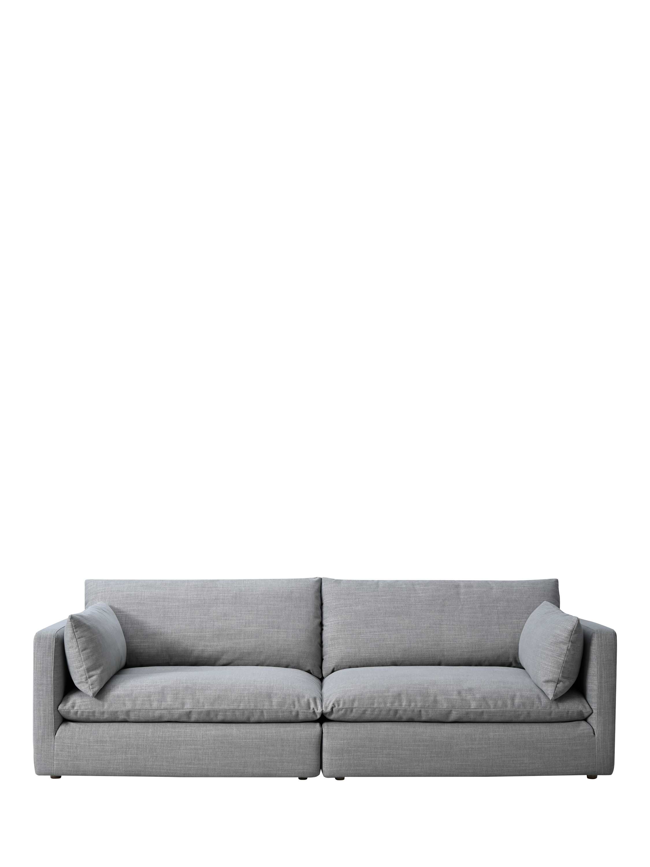 Newlyn Range, John Lewis Newlyn Grand 4 Seater Sofa, Grey Chenille