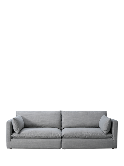 John Lewis Newlyn Grand 4 Seater Sofa, Performance Grey Chenille