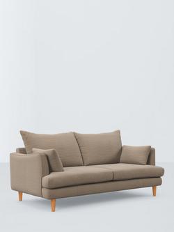 John Lewis Fika Medium 2 Seater Sofa, Light Leg, Chunky Chenille Natural, Chunky Chenille Natural
