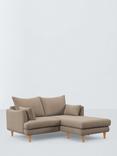 John Lewis Fika Compact 3 Seater RHF Chaise End Sofa, Light Leg, Chunky Chenille Natural