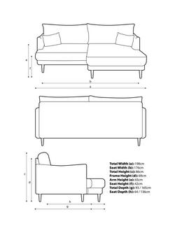 John Lewis Fika Compact 3 Seater RHF Chaise End Sofa, Light Leg, Chunky Chenille Natural - view 2, Chunky Chenille Natural