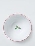 John Lewis Christmas Enamel Mixing Bowl, 4.7L, White/Multi