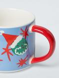 John Lewis Brussel Sprout Santa Stoneware Mug, 350ml