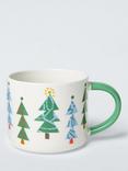 John Lewis Christmas Tree Stoneware Mug, 350ml