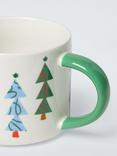 John Lewis Christmas Tree Stoneware Mug, 350ml