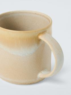 John Lewis Etta Reactive Glaze Stoneware Mug, 380ml - view 2, Apricot