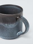 John Lewis Etta Reactive Glaze Stoneware Mug, 380ml, Black