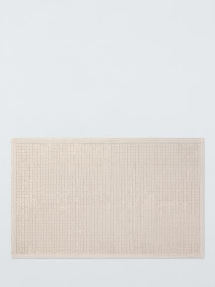 John Lewis Waffle Bath Mat, Putty
