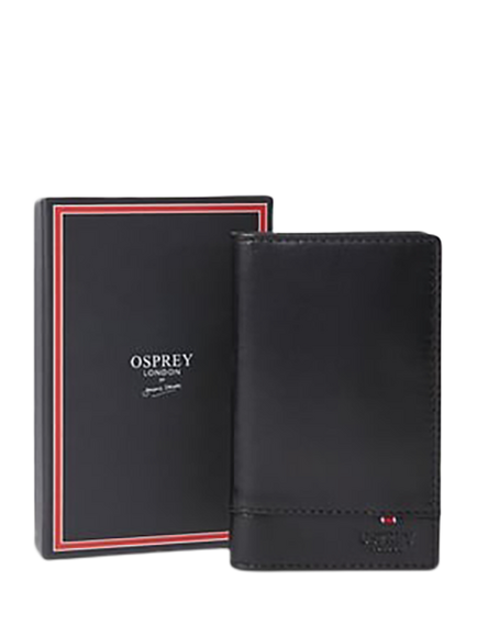 OSPREY LONDON The London Micro Dress Leather Wallet - view 2, Black