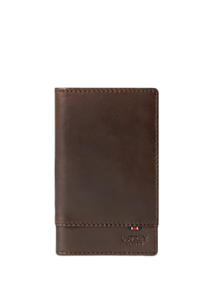 OSPREY LONDON The London Micro Dress Leather Wallet, Chestnut