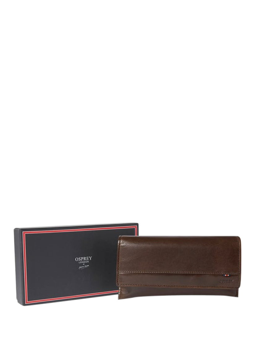 Product image 2 of 5, which shows OSPREY LONDON The London Leather Glasses Case, Chestnut