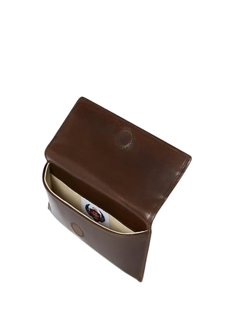 Product image 4 of 5, which shows OSPREY LONDON The London Leather Glasses Case, Chestnut