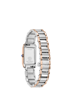 Citizen L Bianca Women's 32mm Bracelet Watch, Two Tone Stainless Steel - view 2, Silver/Rose Gold