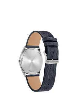 Citizen Stiletto Women's Leather Strap Watch - view 2, Silver/Blue