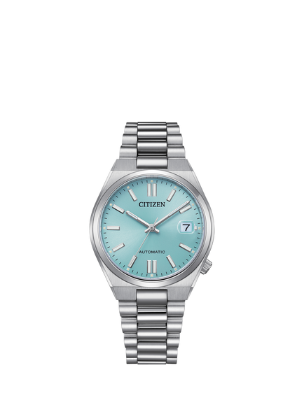 Citizen Unisex Tsuyosa NJ020 Automatic Bracelet Strap Watch, Silver/Blue