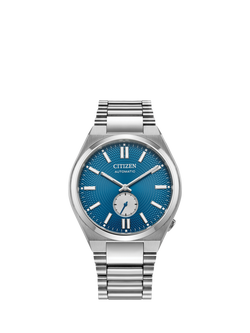 Citizen NK5010-51L Tsuyosa Small Seconds Automatic Unisex Bracelet Watch, Silver/Blue, Silver/Blue