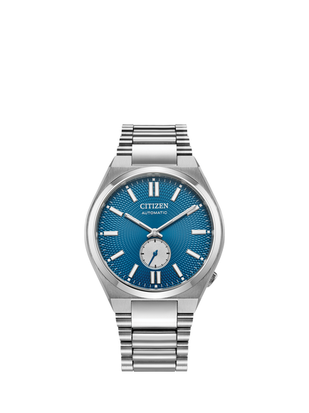 Citizen NK5010-51L Tsuyosa Small Seconds Automatic Unisex Bracelet Watch, Silver/Blue, Silver/Blue
