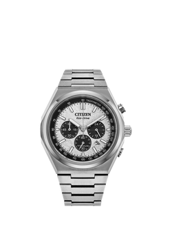 Citizen Zenshin Super Titanium™ Men's Bracelet Strap Watch, Silver/White