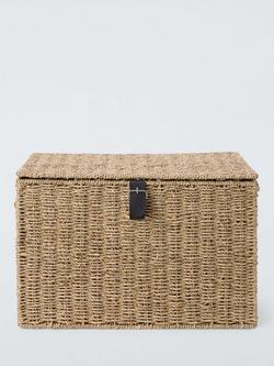 John Lewis Woven Seagrass Lidded Trunk, Natural - view 2, 