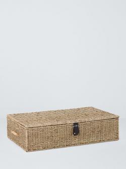 John Lewis Seagrass Under Bed Storage Basket, Natural, 