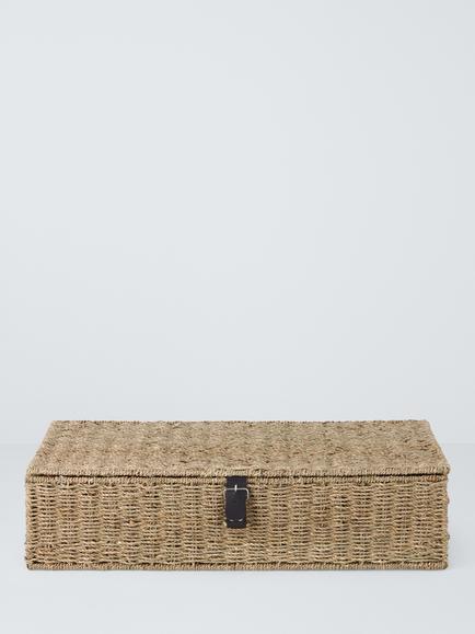 John Lewis Seagrass Under Bed Storage Basket, Natural - view 2, 