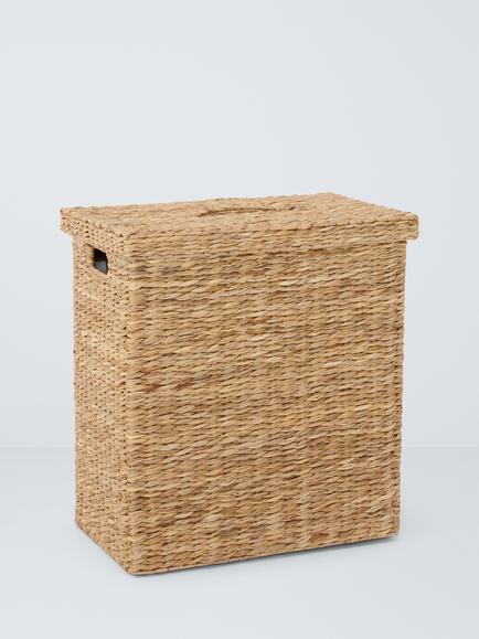 John Lewis Bulrush Double Laundry Basket, Natural, 