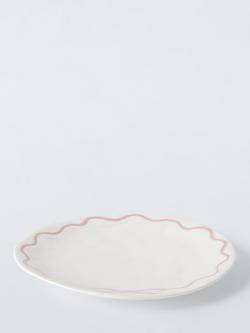 John Lewis Flora Bow Fine China Side Plate, 20cm, Pink - view 2, Pink