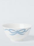 John Lewis Flora Bow Fine China Cereal Bowl, 15cm, Blue