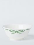 John Lewis Flora Bow Fine China Cereal Bowl, 15cm, Green