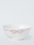 John Lewis Flora Bow Fine China Cereal Bowl, 15cm, Pink