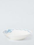 John Lewis Flora Bow Fine China Pasta Bowl, 21.5cm, Blue