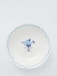 John Lewis Flora Bow Fine China Serve Bowl, 30cm, White/Blue