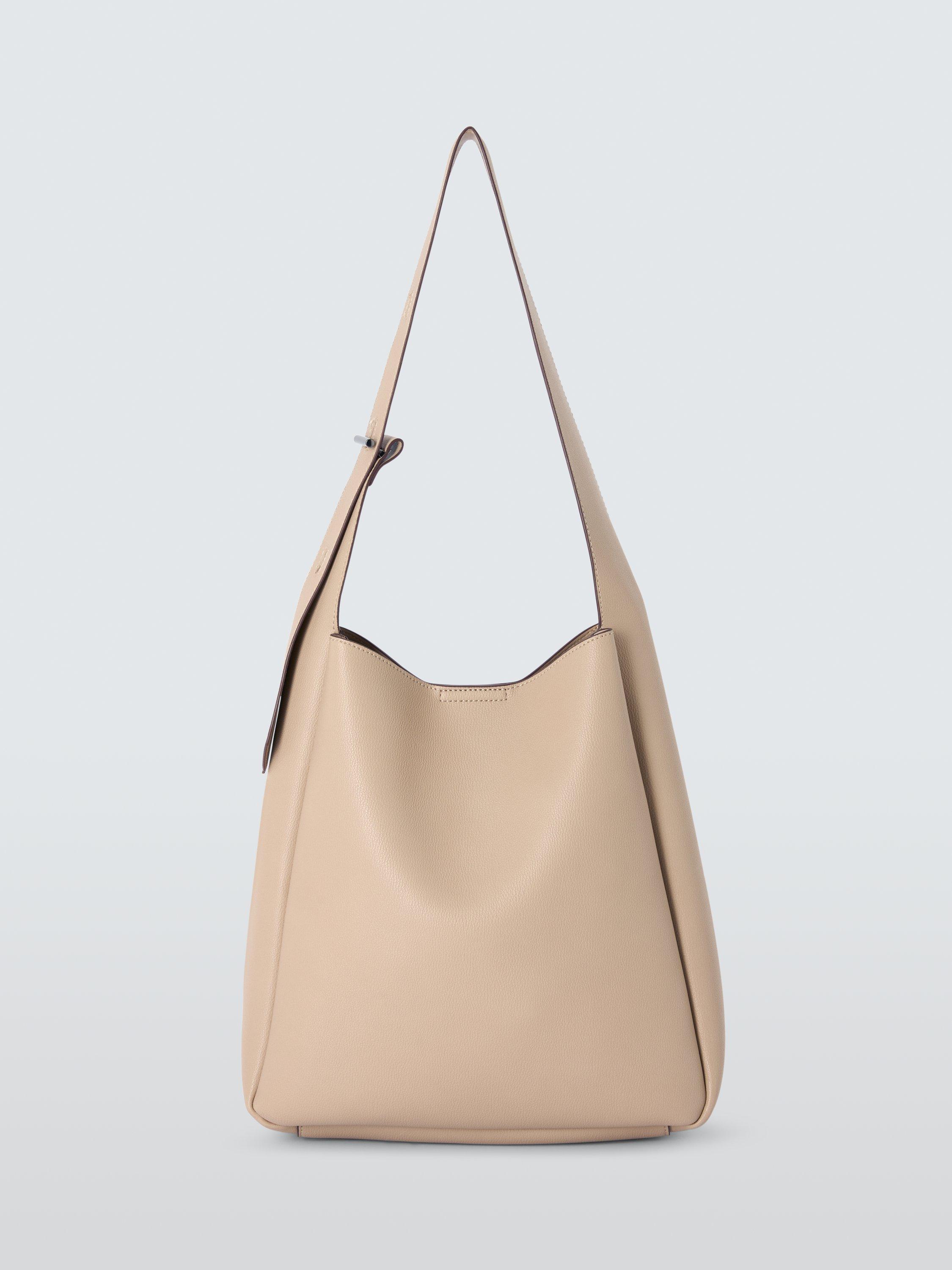 Product image 1 of 7, which shows John Lewis North South Hobo Bag, Mushroom