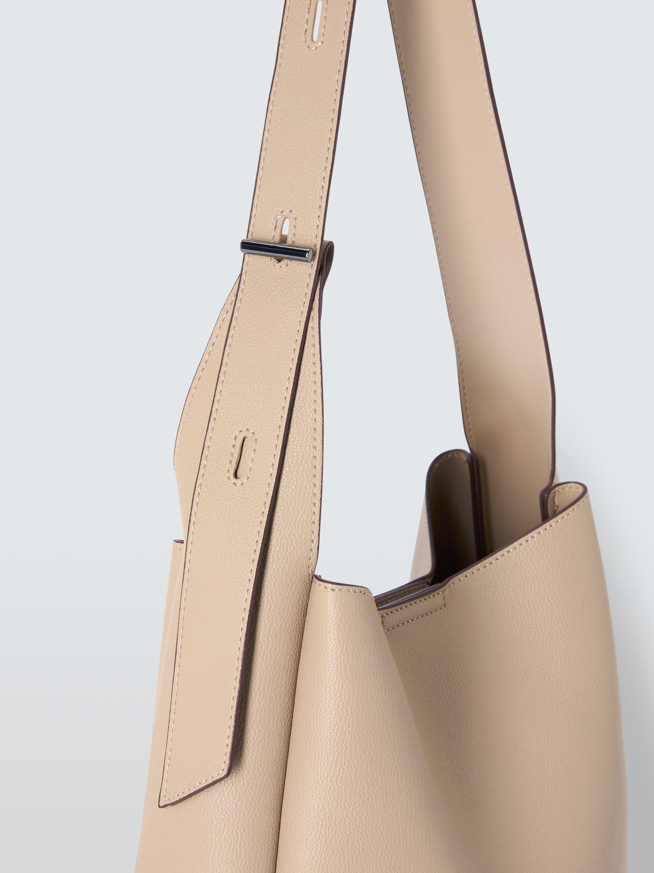 Product image 7 of 7, which shows John Lewis North South Hobo Bag, Mushroom