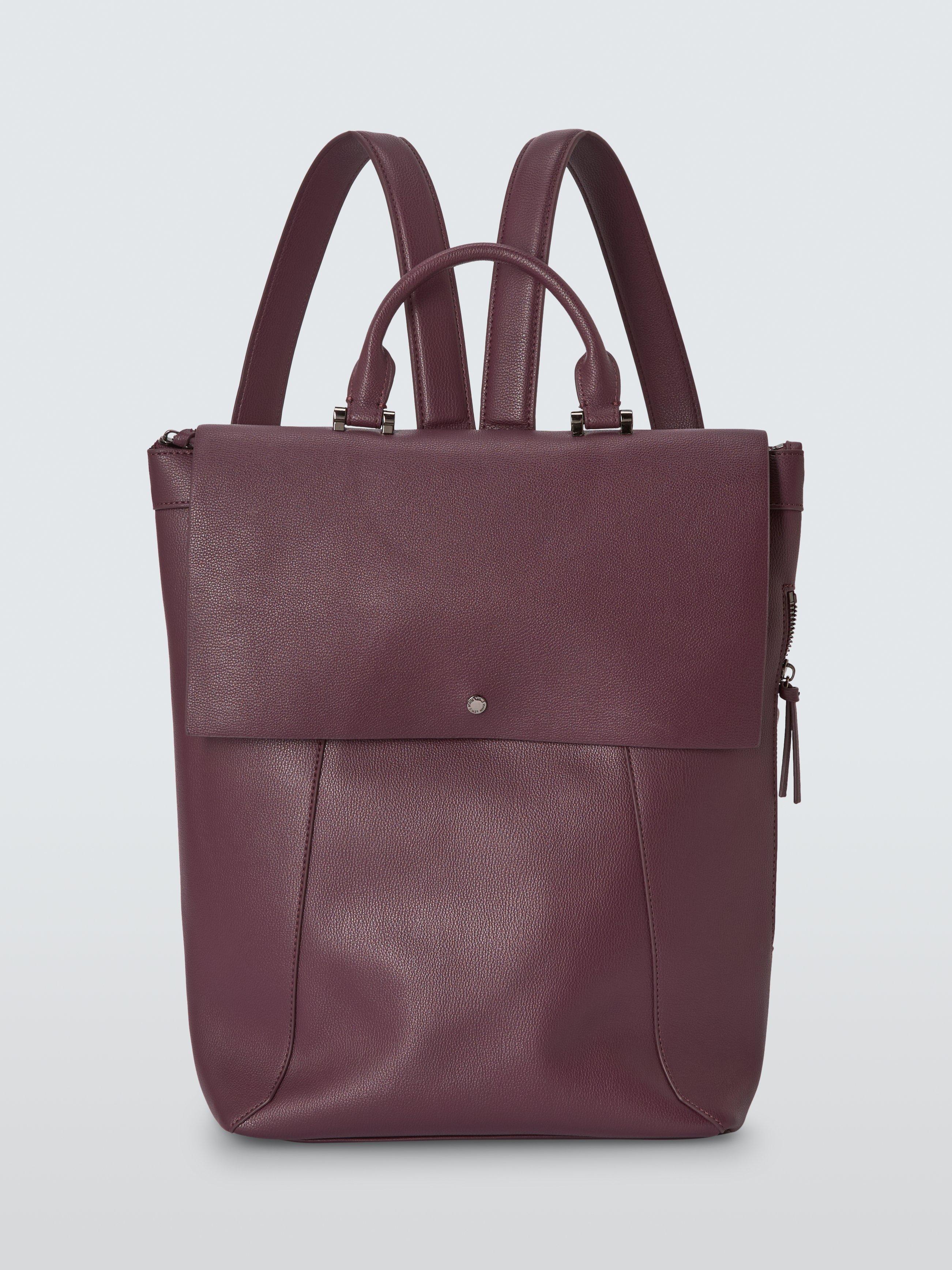 Product image 1 of 6, which shows John Lewis Elevated Backpack, Burgundy