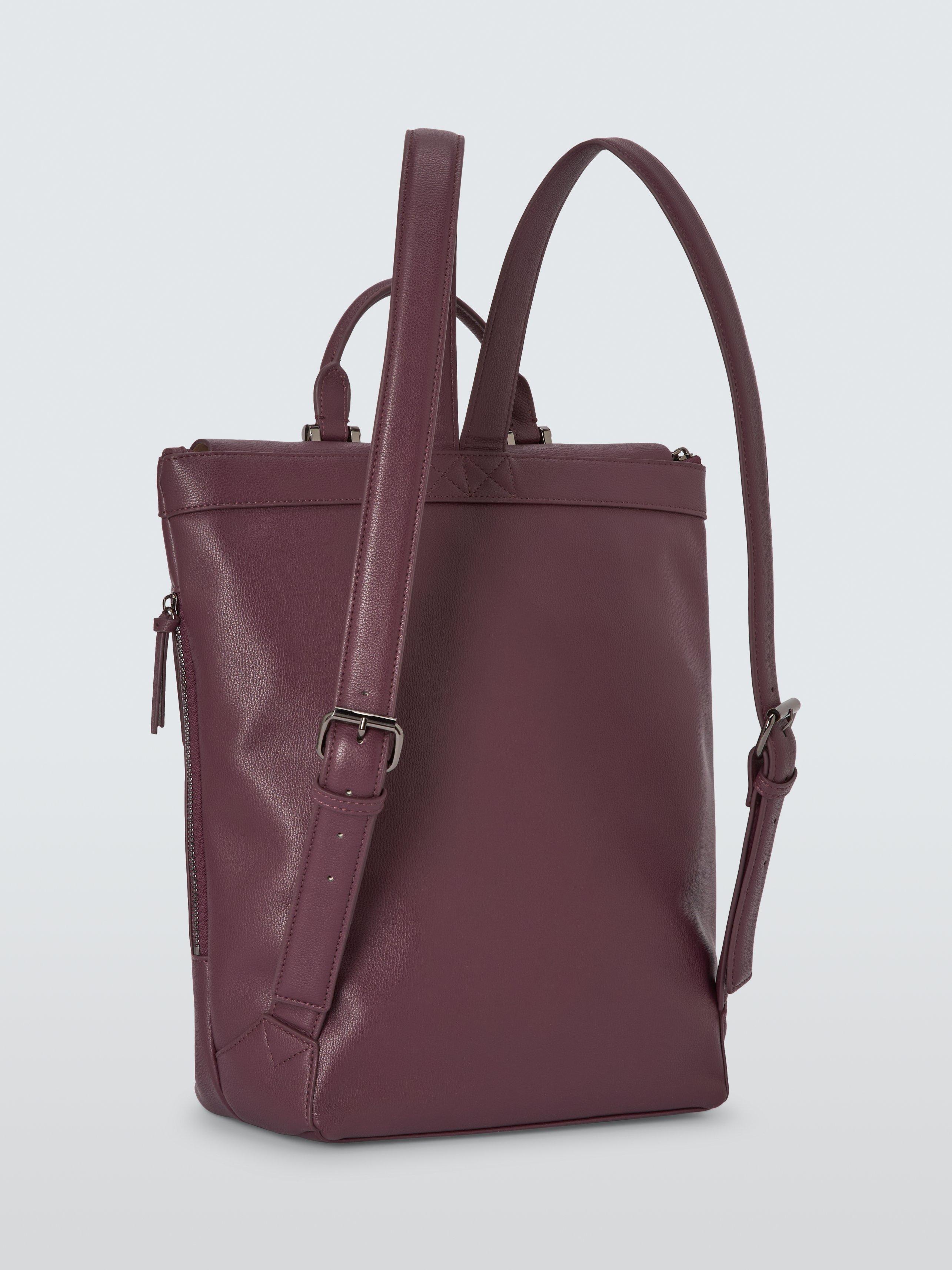 Product image 3 of 6, which shows John Lewis Elevated Backpack, Burgundy
