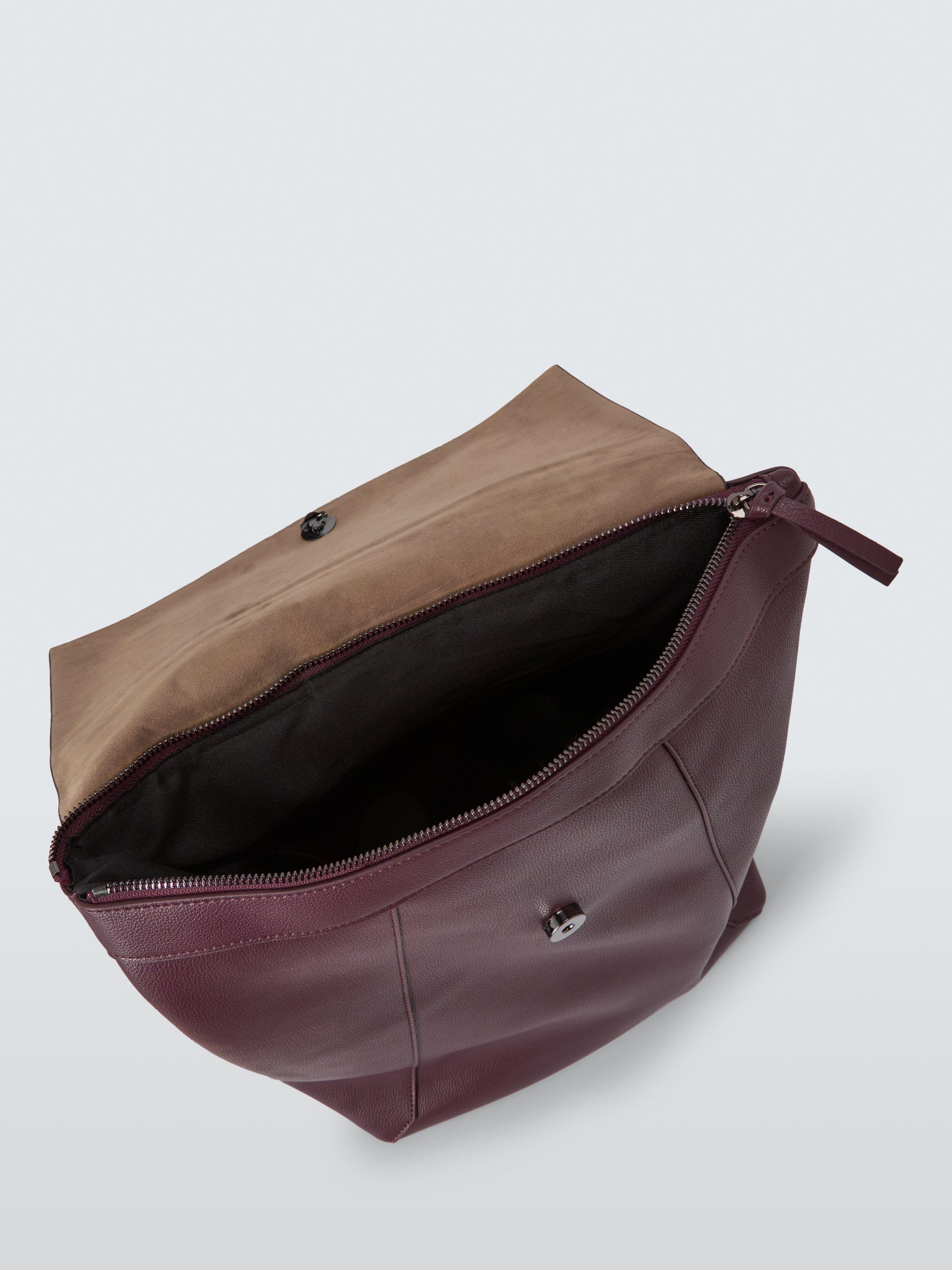 Product image 4 of 6, which shows John Lewis Elevated Backpack, Burgundy