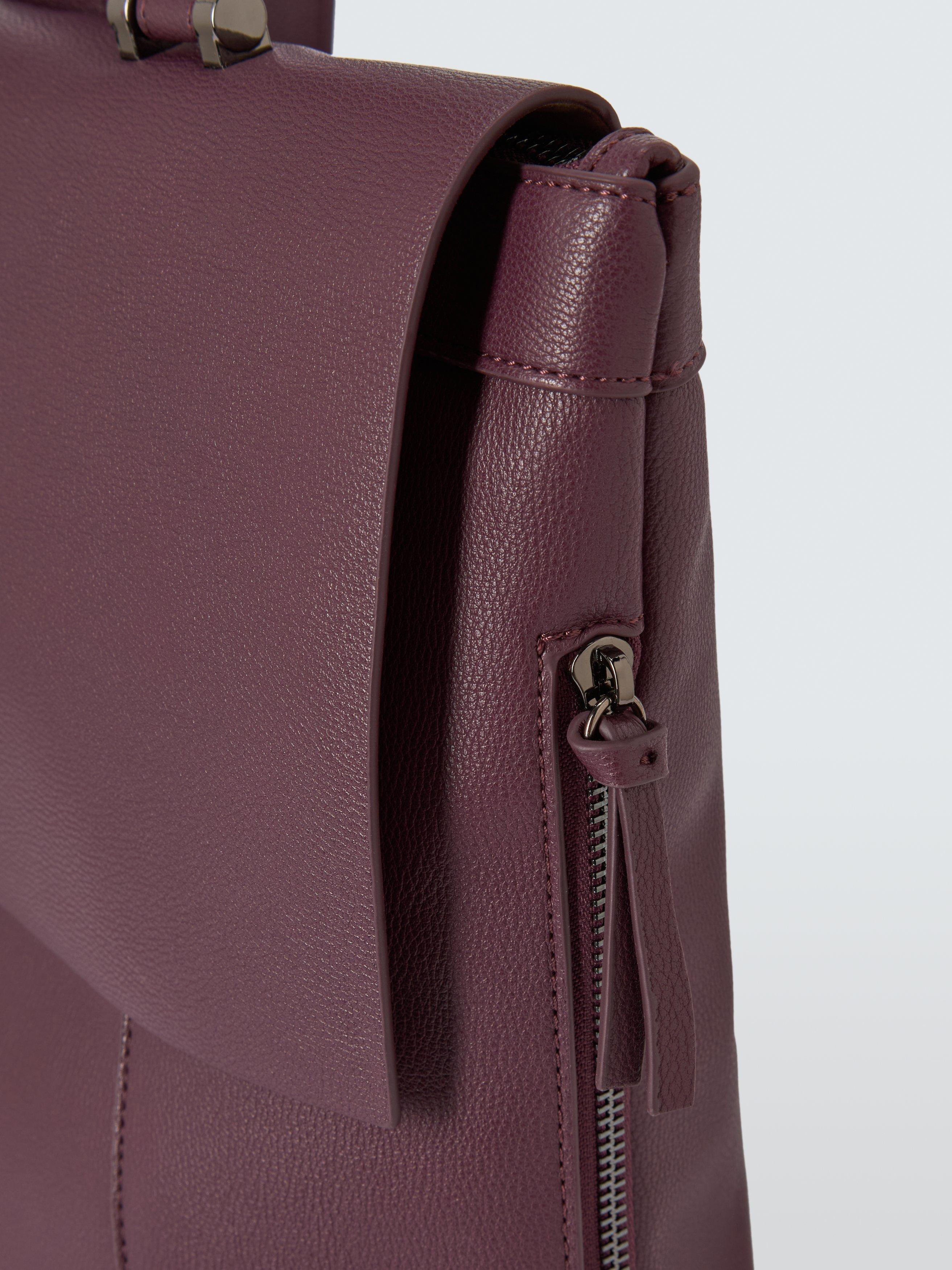 Product image 5 of 6, which shows John Lewis Elevated Backpack, Burgundy