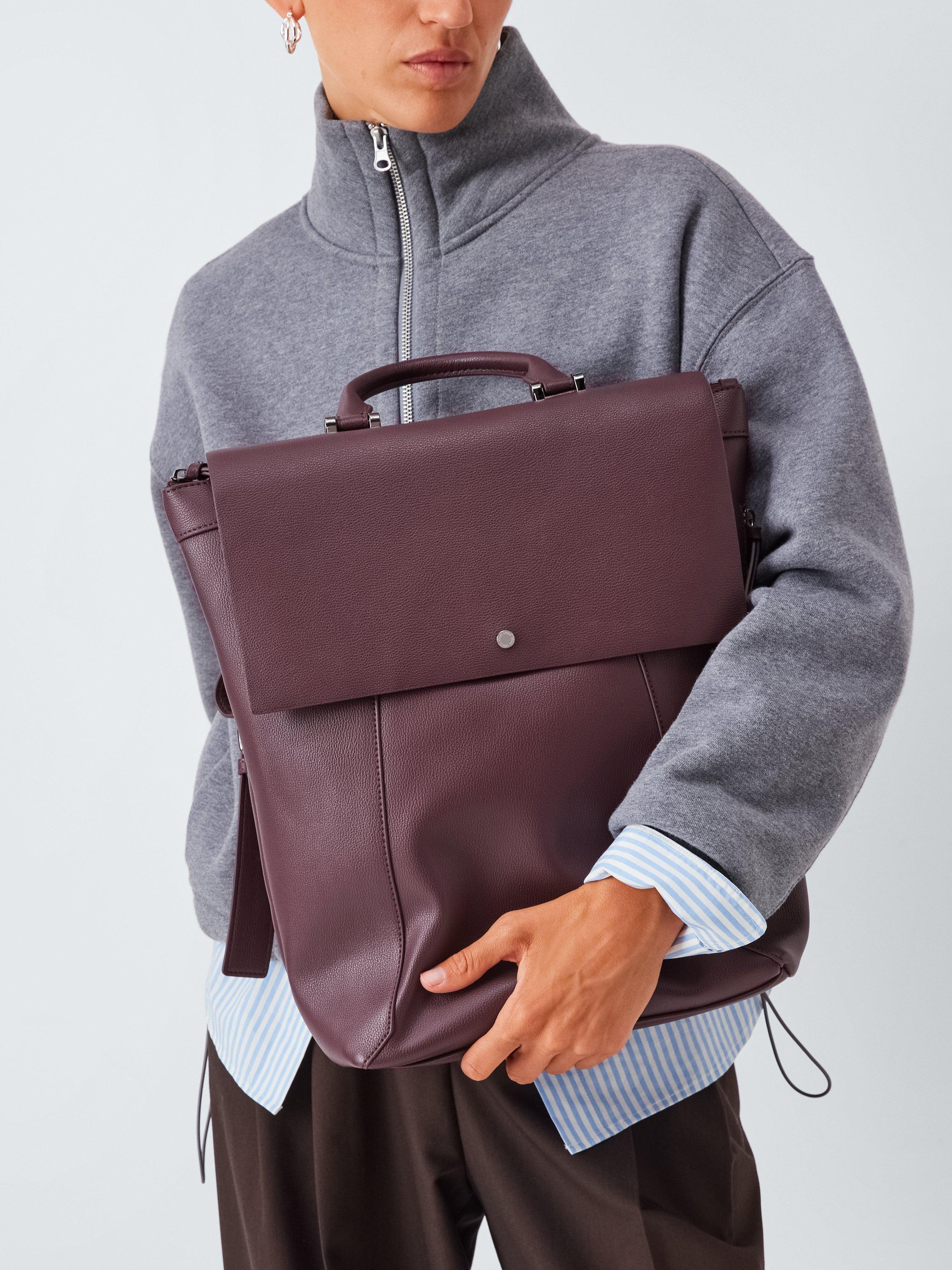 Product image 6 of 6, which shows John Lewis Elevated Backpack, Burgundy